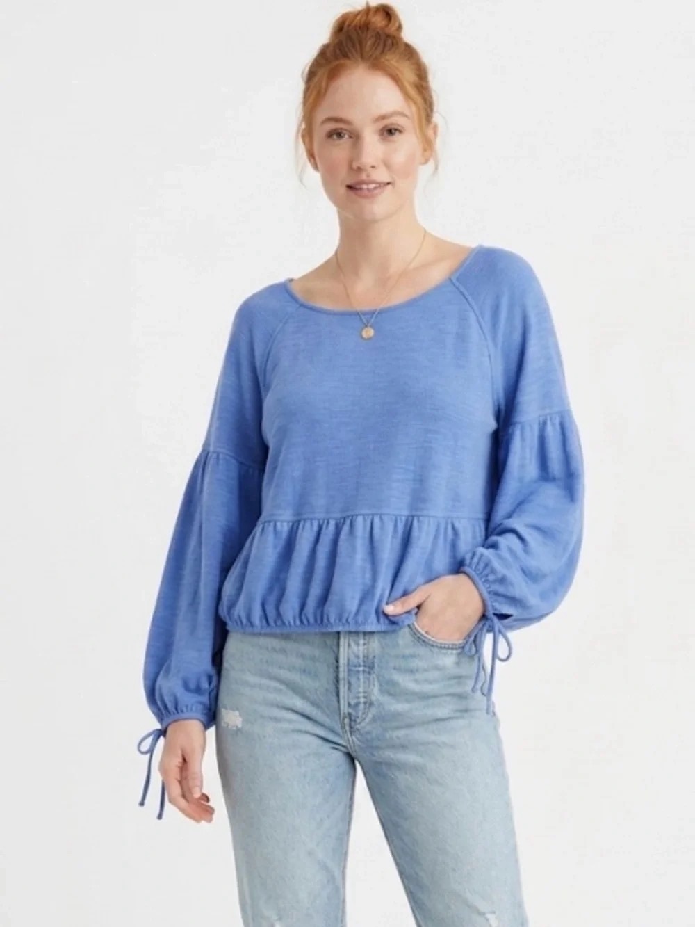 Aerie Knit Top - Beautiful Shade of Blue in a Size XL